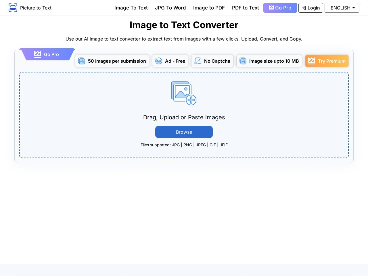 Picture to Text Converter