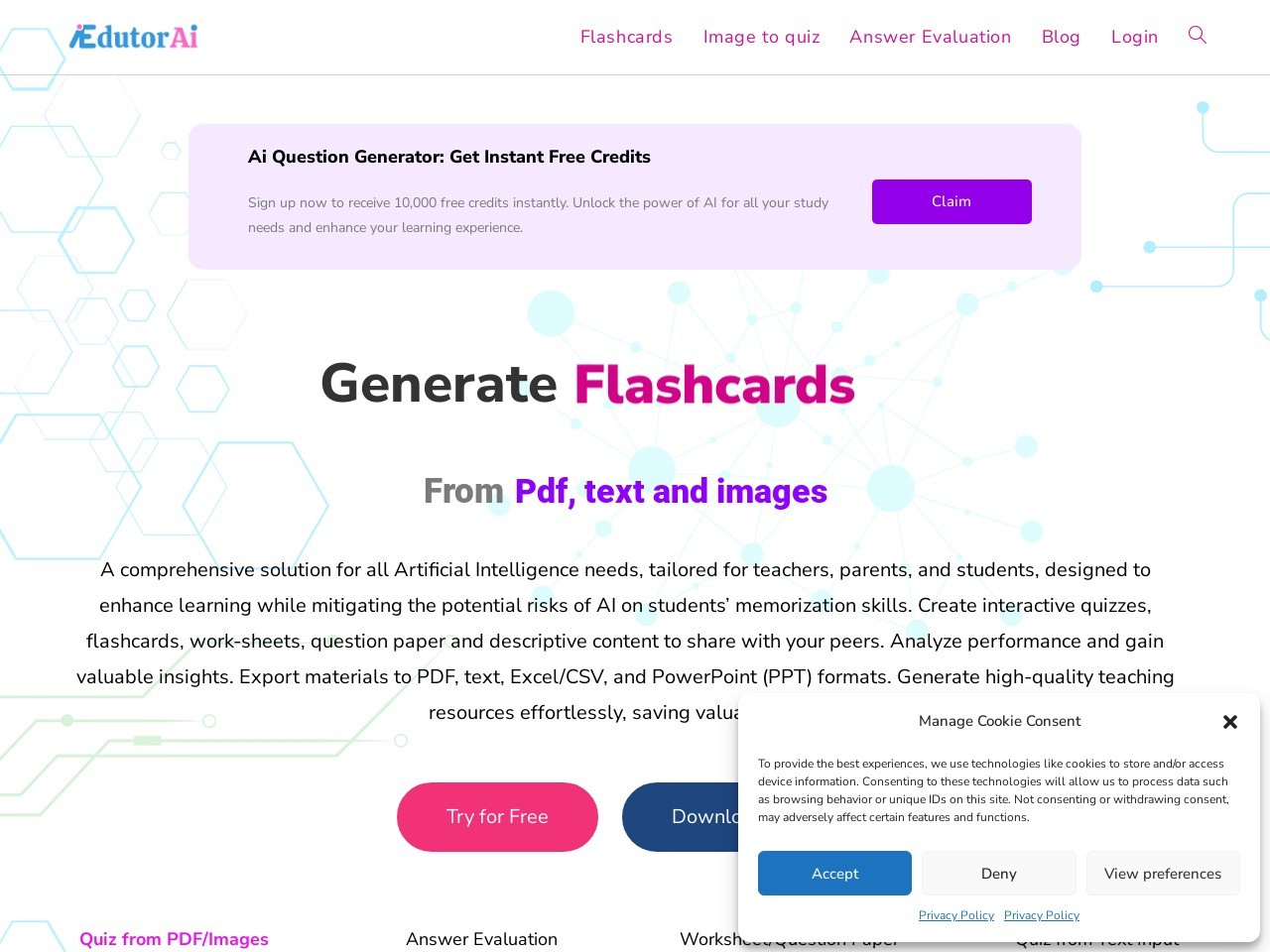 EdutorAI - AI Question Generator