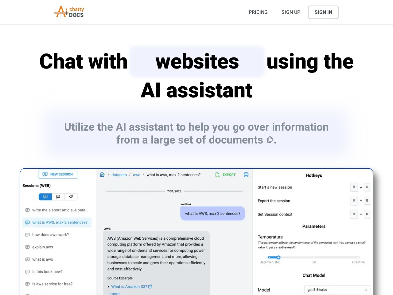 ChattyDocs: AI assistant for your documents