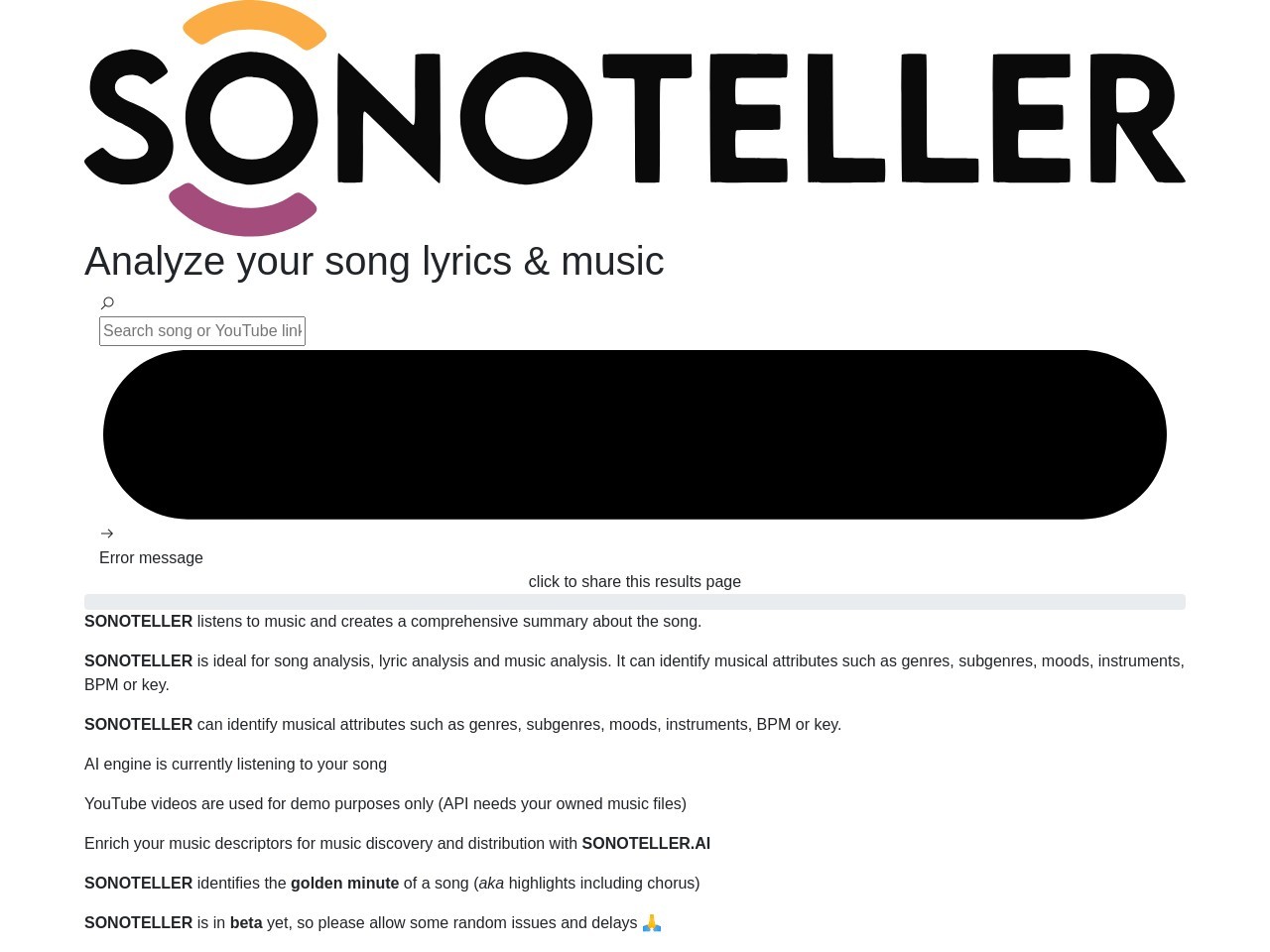 SONOTELLER.AI