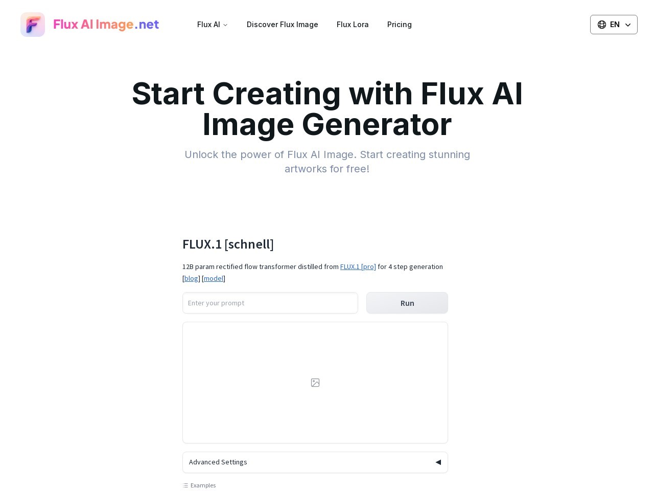 Flux AI Image Generator