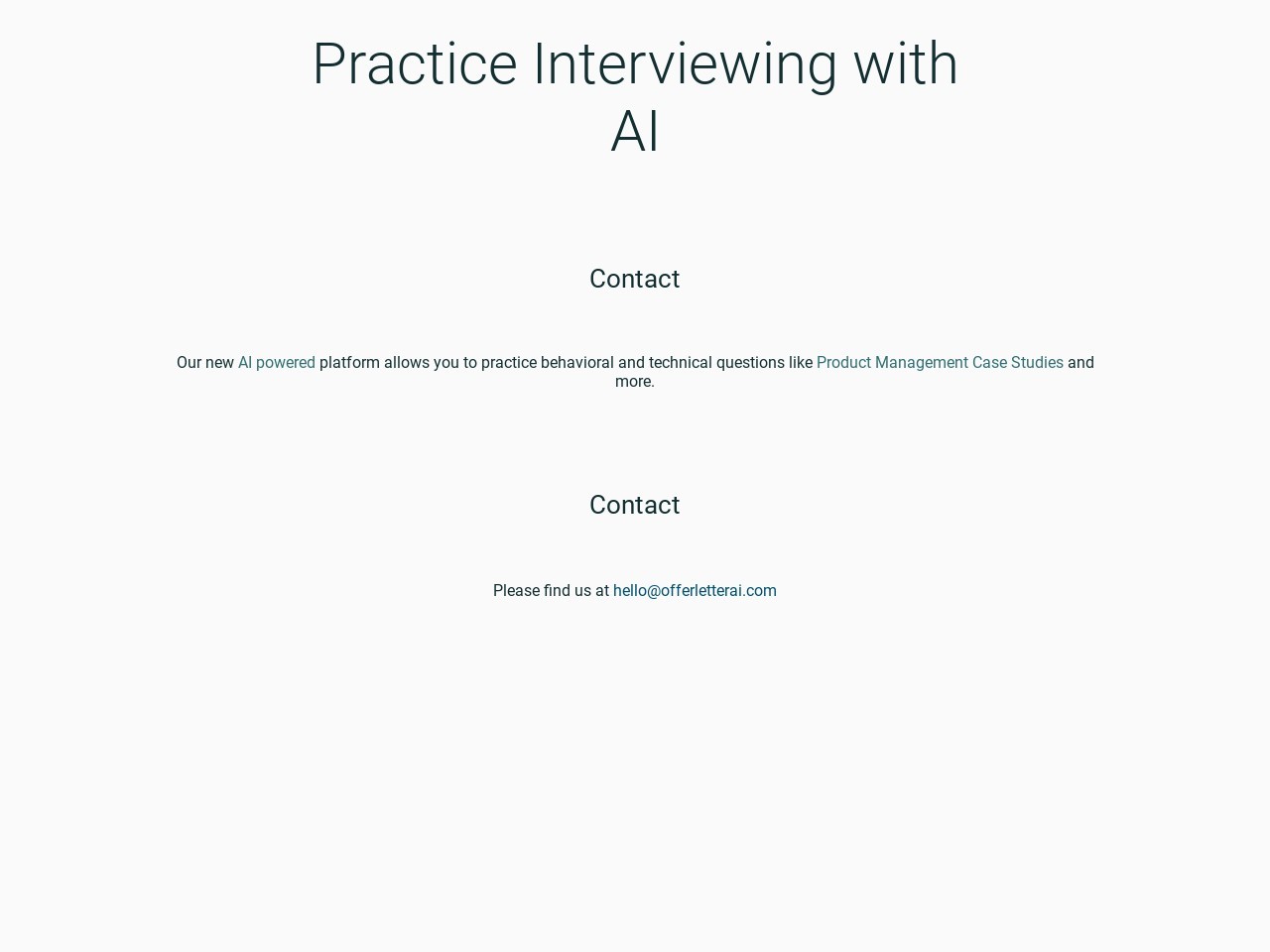 AI Interview Practice