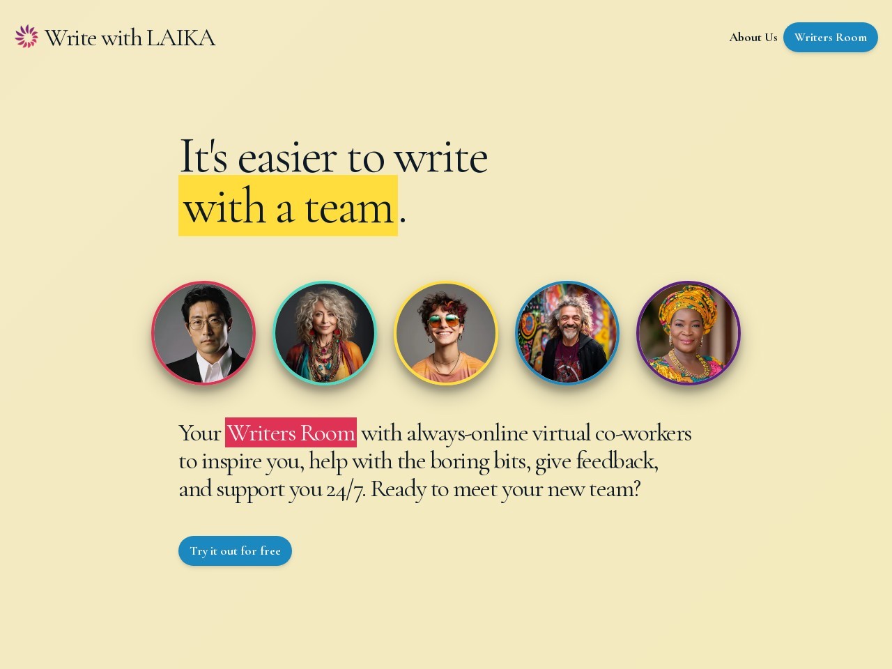 Write with LAIKA