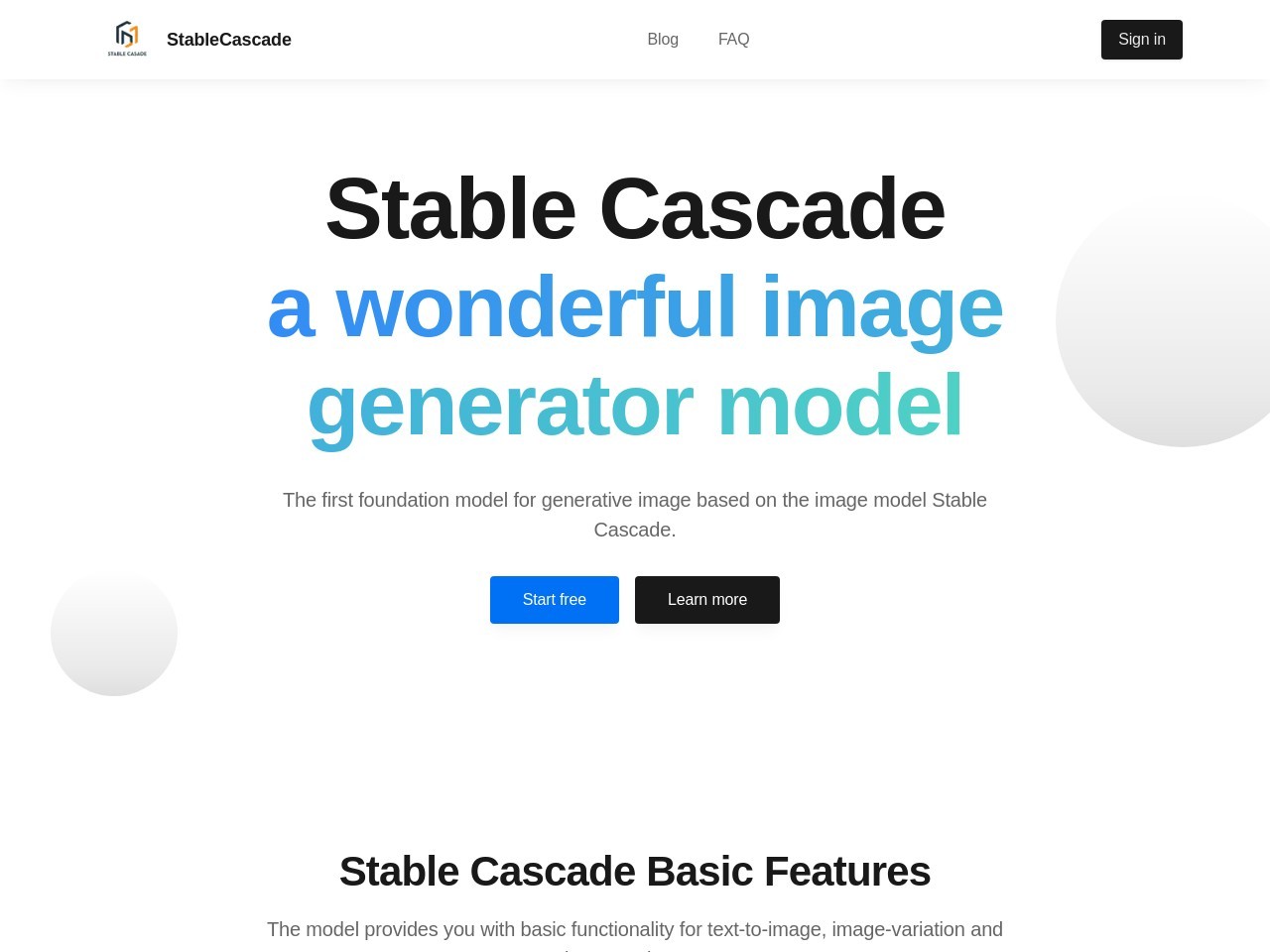 Stable Cascade