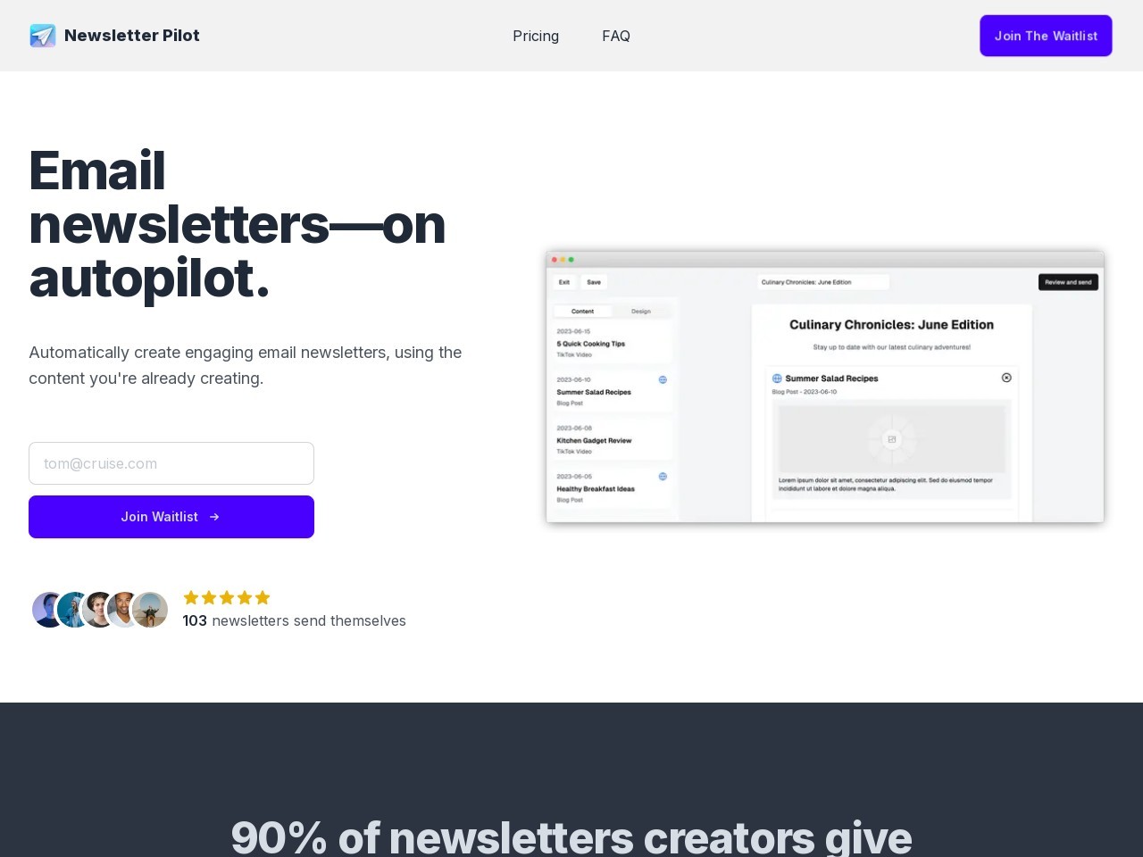 Newsletter Pilot