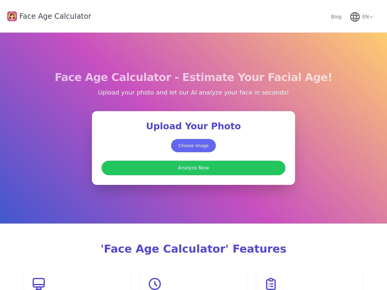 Face Age Calculator