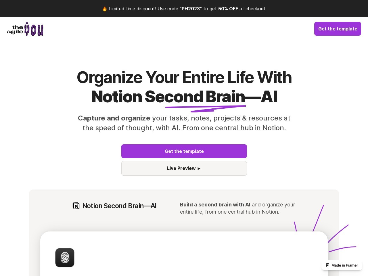 The Agile You: Second Brain AI for Notion