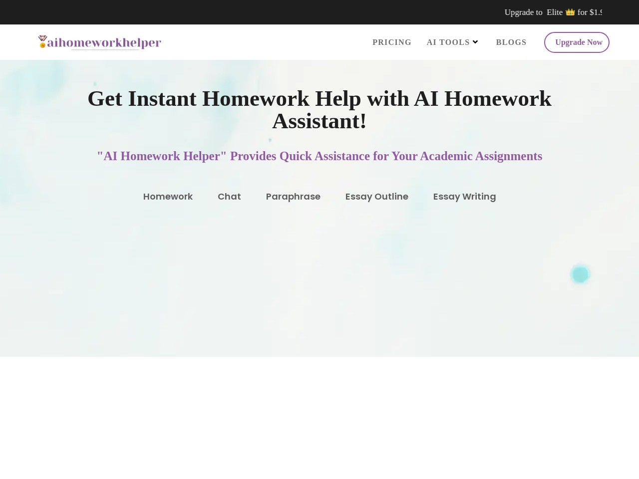 AI Homework Helper