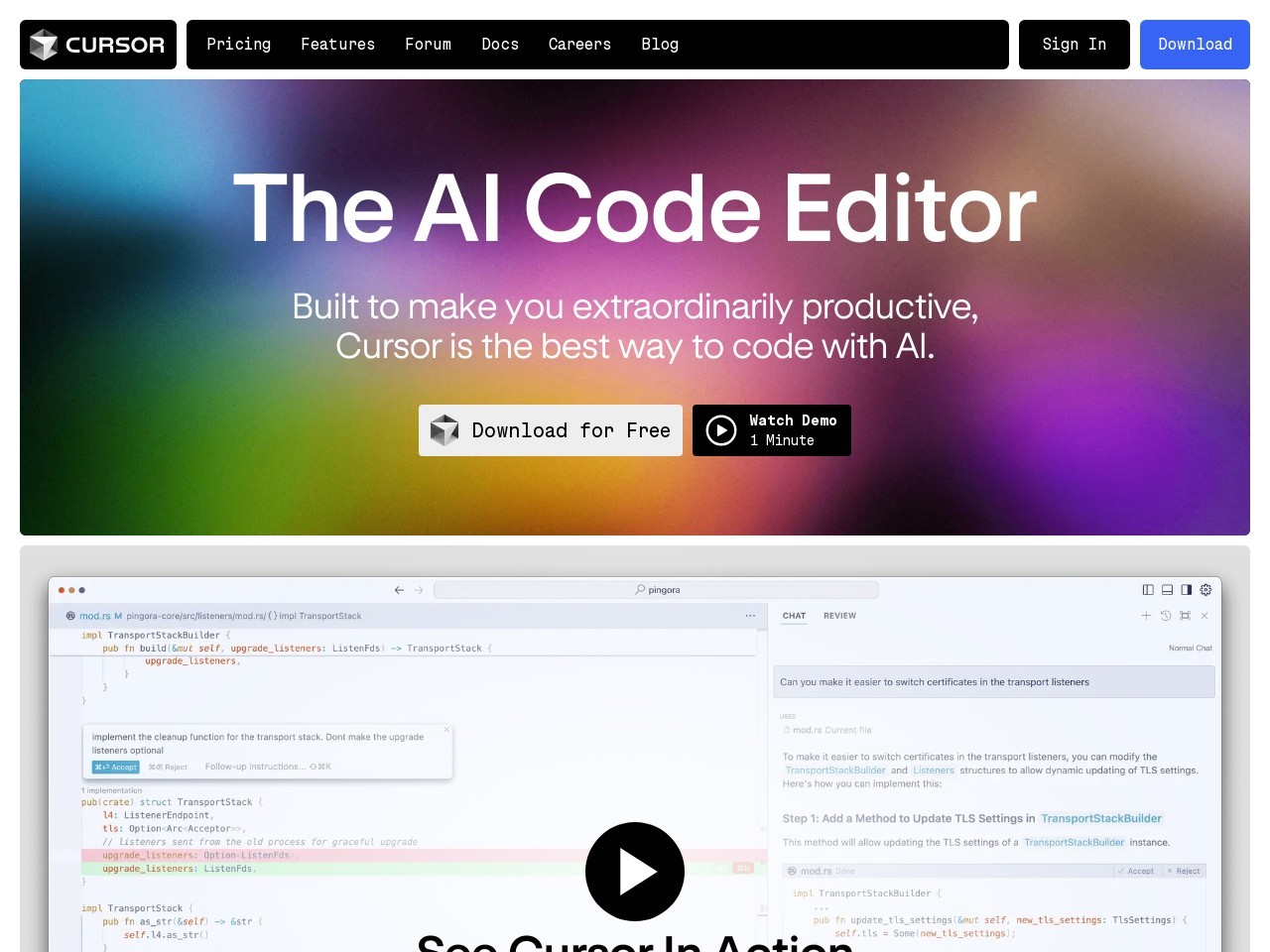 Cursor - The AI-first Code Editor