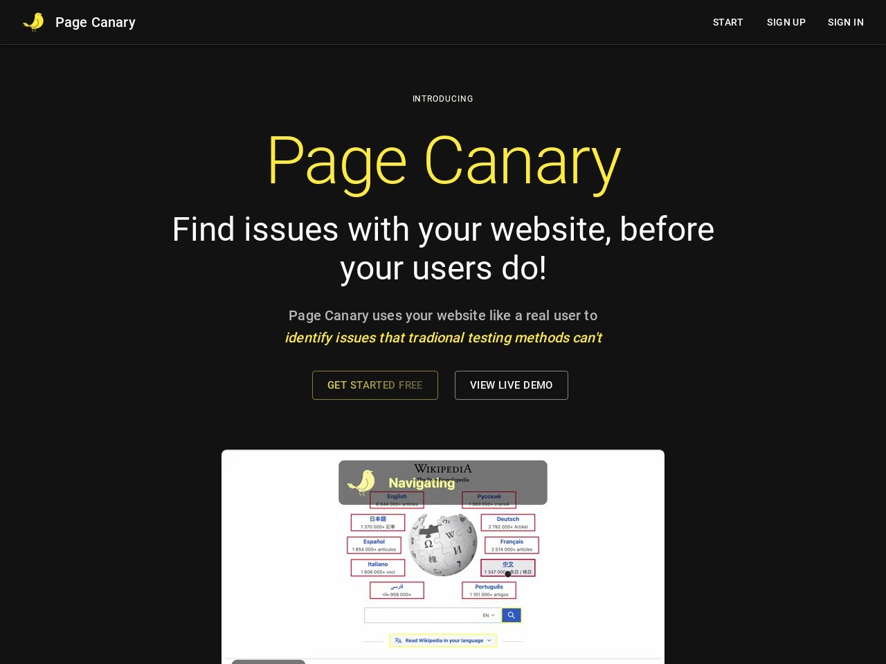 Page Canary