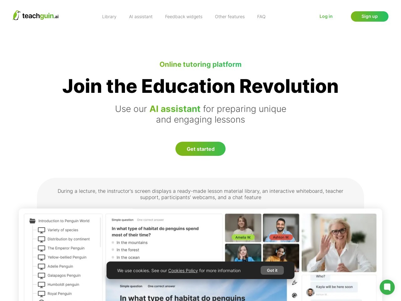 Teachguin - online tutoring platform