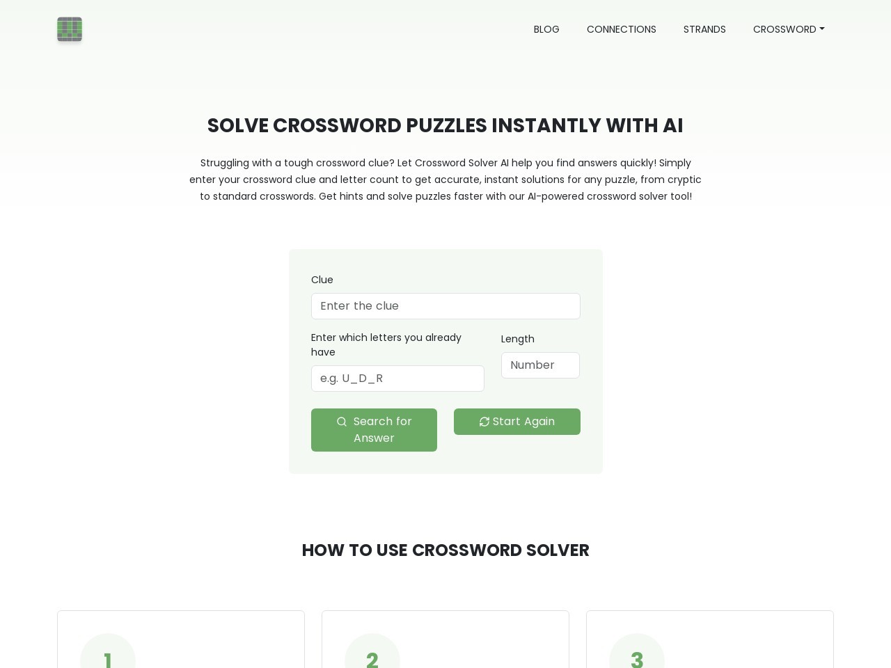 Crossword Solver AI