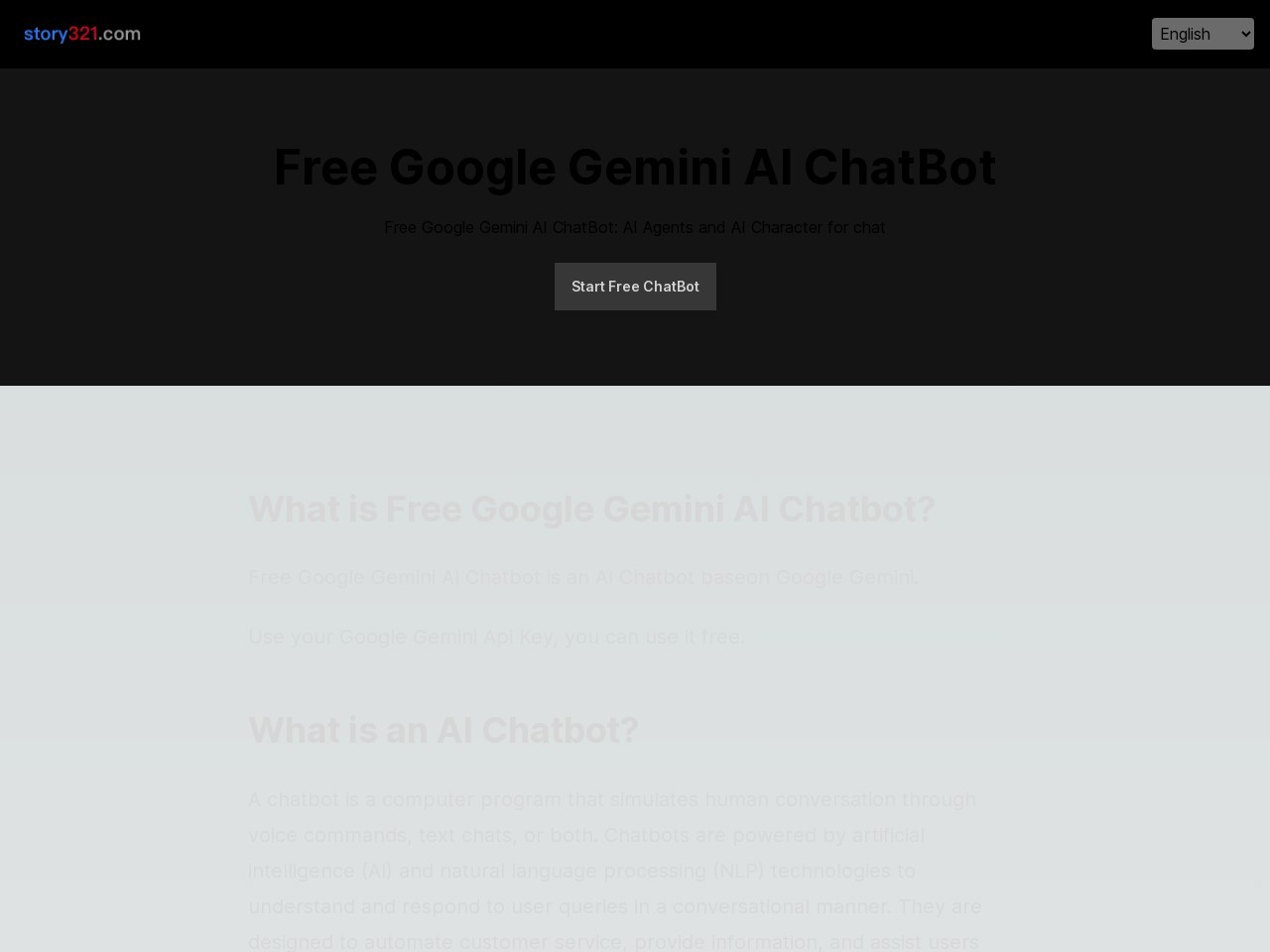 Free Google Gemini AI ChatBot