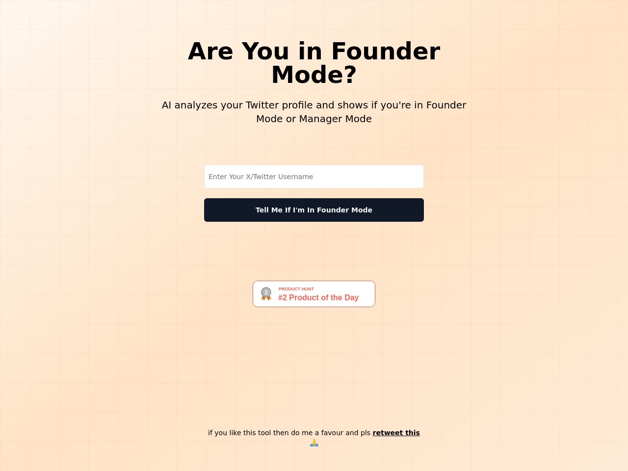 Founder Mode Checker