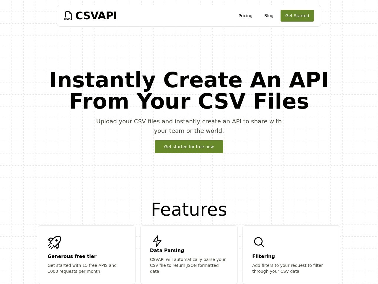 CSV to API