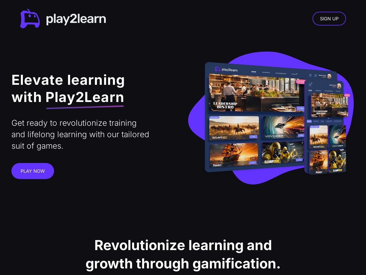 Play2Learn - Elevate Skills with Engaging AI-Powered Learning Games