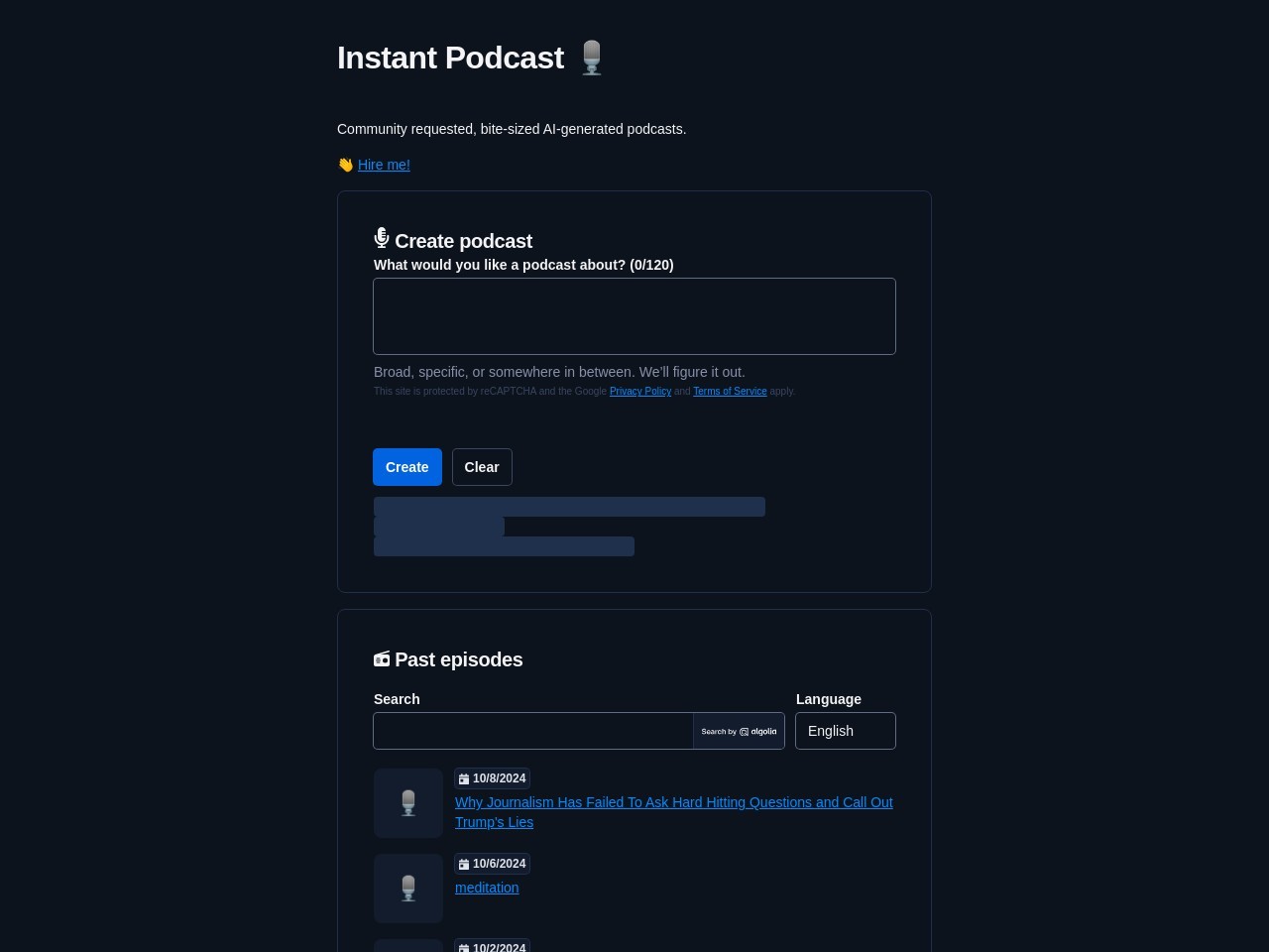 Instant Podcast