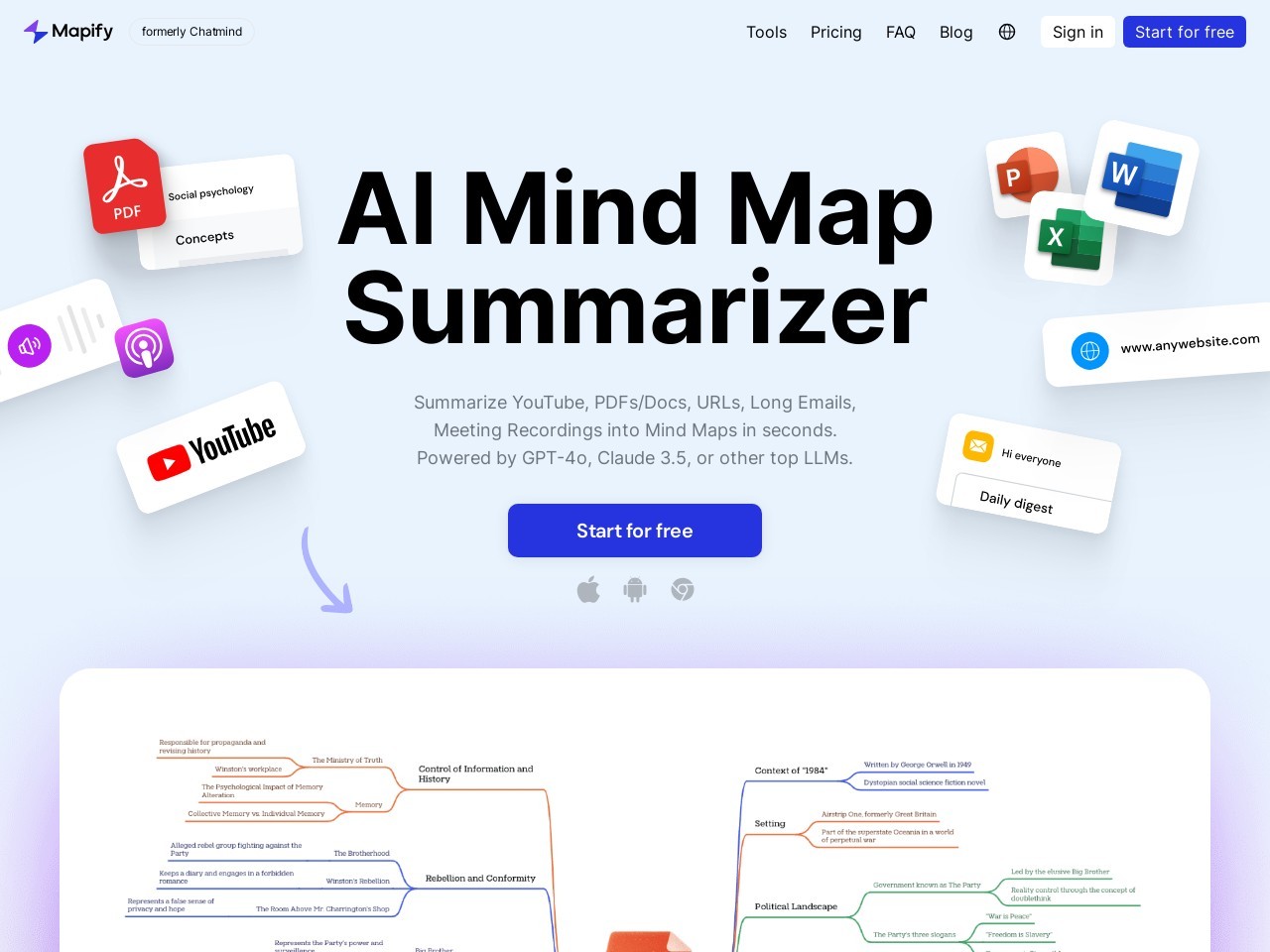 Chatmind AI Mind Mapping & Brainstorming