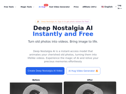 Deep Nostalgia Deep Nostalgia