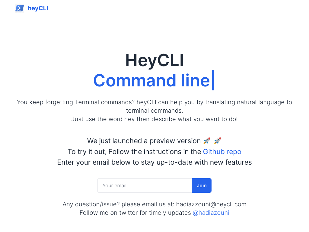 HeyCLI