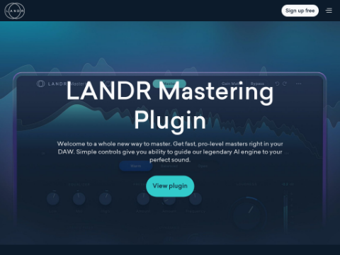 LANDR Mastering Plugin