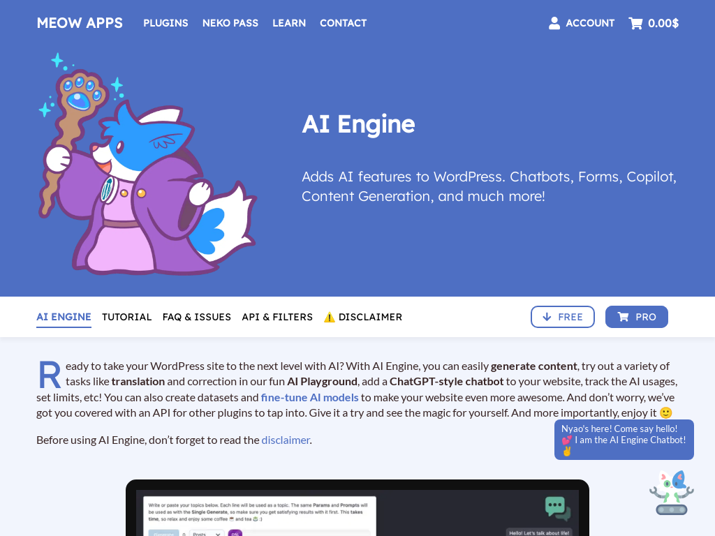 Meow Apps: Ai Engine